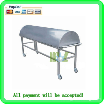 Hospital stainless steel mortuary trolley MSLMC02